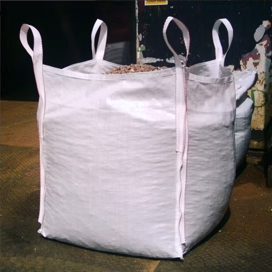 1000kgs 5: 1 U-Panel Corner Loops Baffle Sand Sling Ton Jumbo Bulk FIBC Q Ventilated Firewood Fertilizer Cement PP Mesh Plastic Woven Big Bag with Liner
